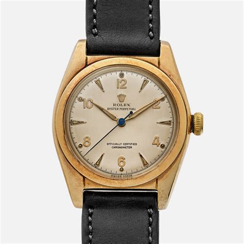 gold rolex 5048|1948 Rolex Oyster Perpetual 'Bubbleback' Ref. 5050 In 14k .